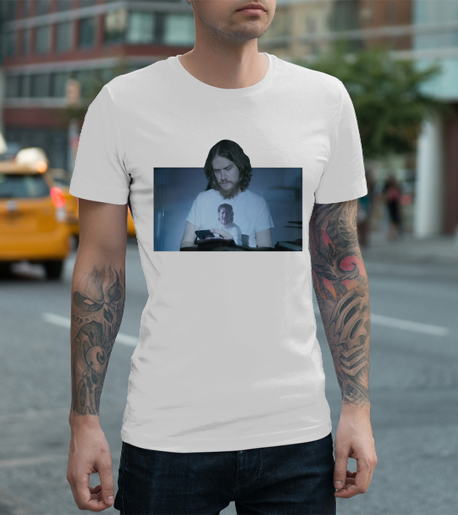 Projection Bo Burnhams White Shirt Digital Illumination T-Shirt