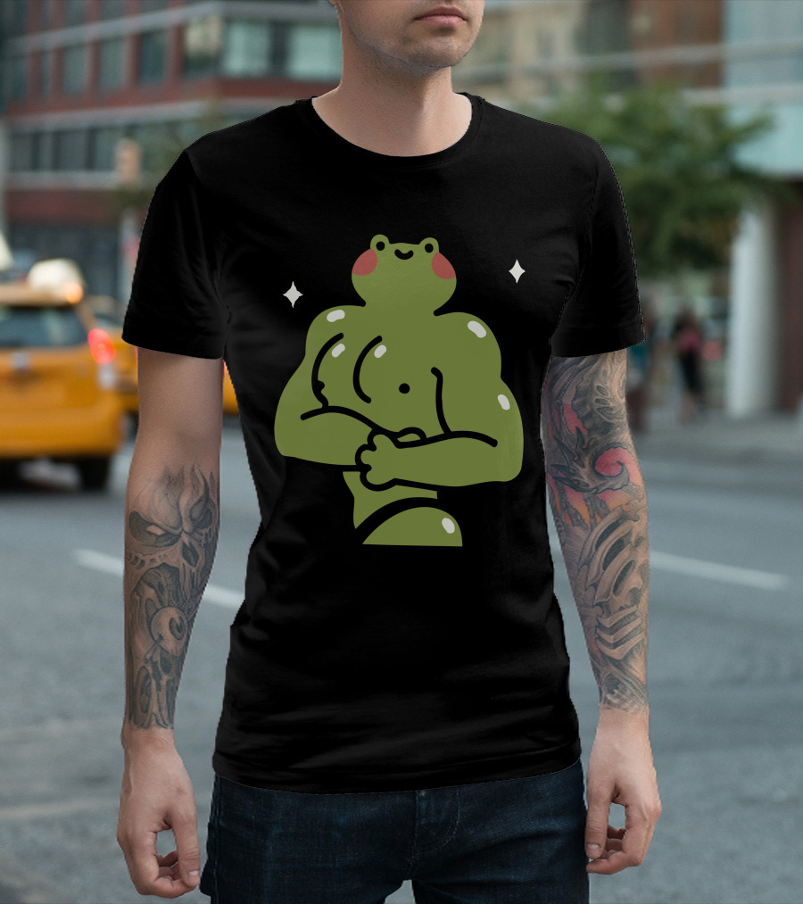 Muscular Ila Frog Con Recovery Pose T-Shirt
