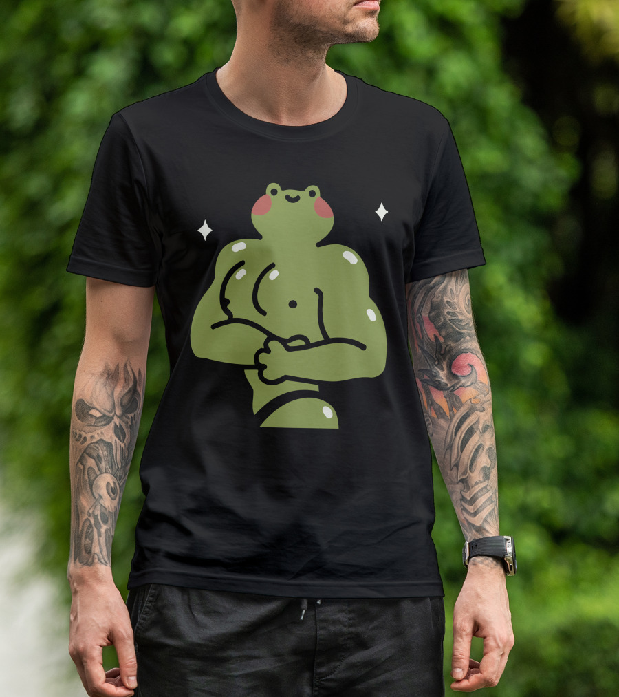 Muscular Ila Frog Con Recovery Pose T-Shirt