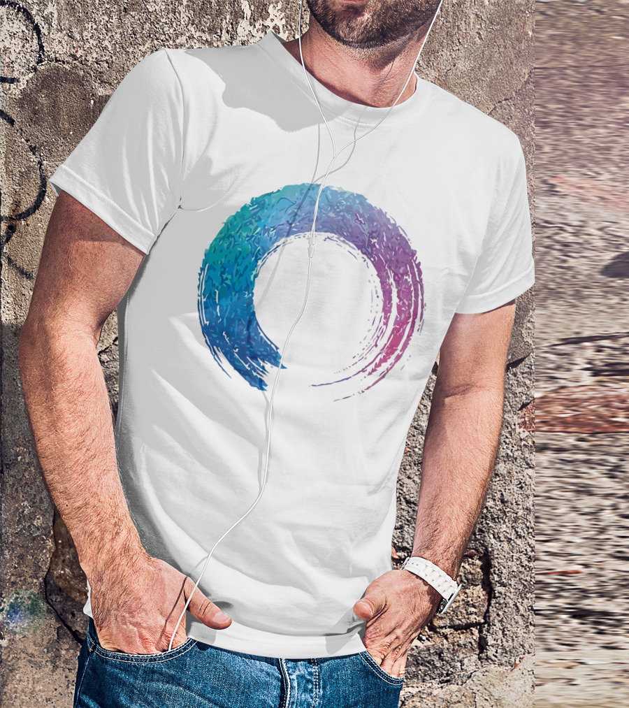 Funilab X Koan Zen Enso Circle Gradient T-Shirt
