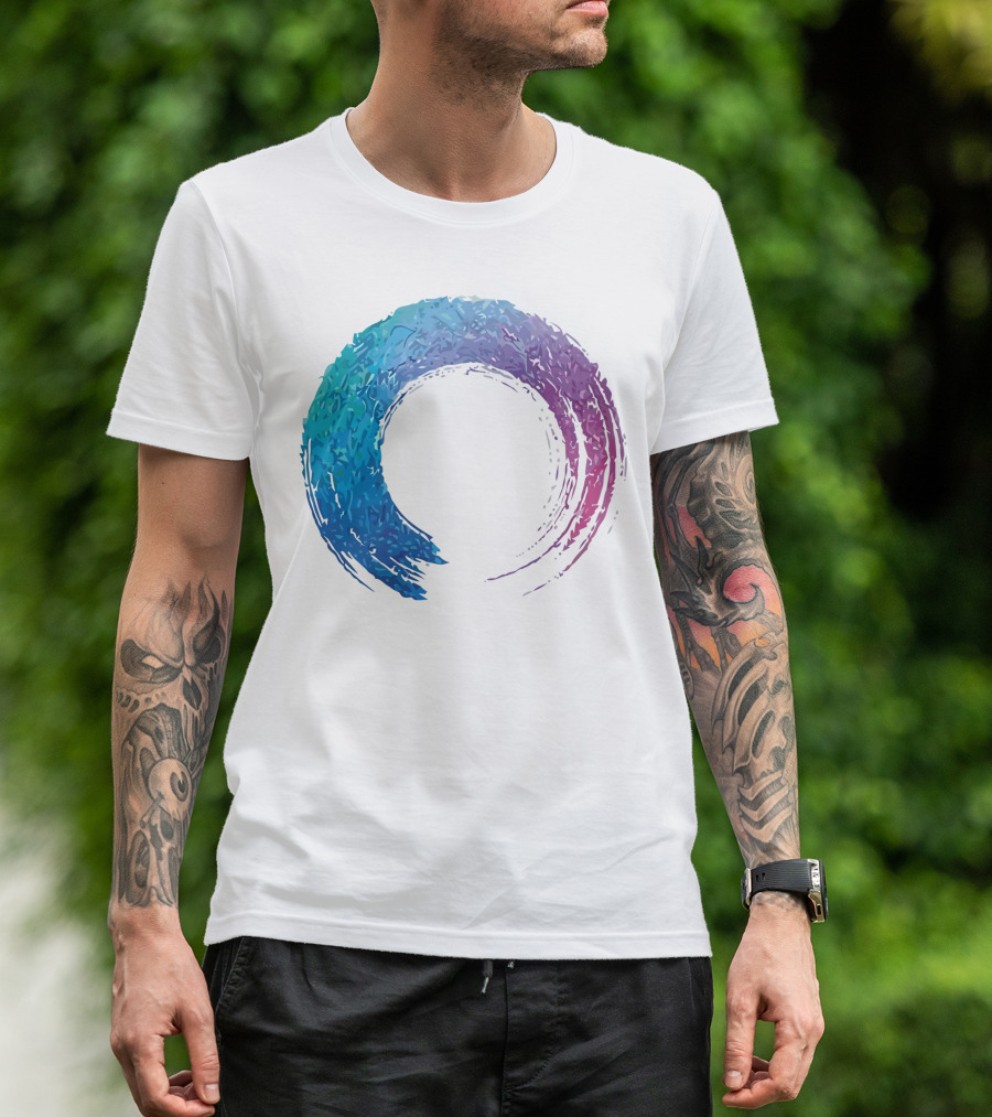 Funilab X Koan Zen Enso Circle Gradient T-Shirt