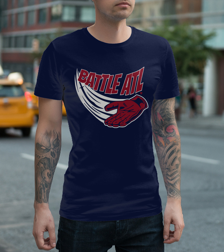 Battle ATL Atlanta Braves Hand Gesture T-Shirt