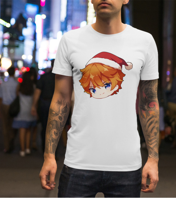 Griffin Burns Chibi Childe Xmas Santa Hat T-Shirt