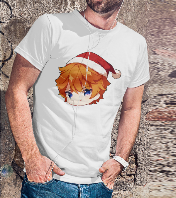 Griffin Burns Chibi Childe Xmas Santa Hat T-Shirt
