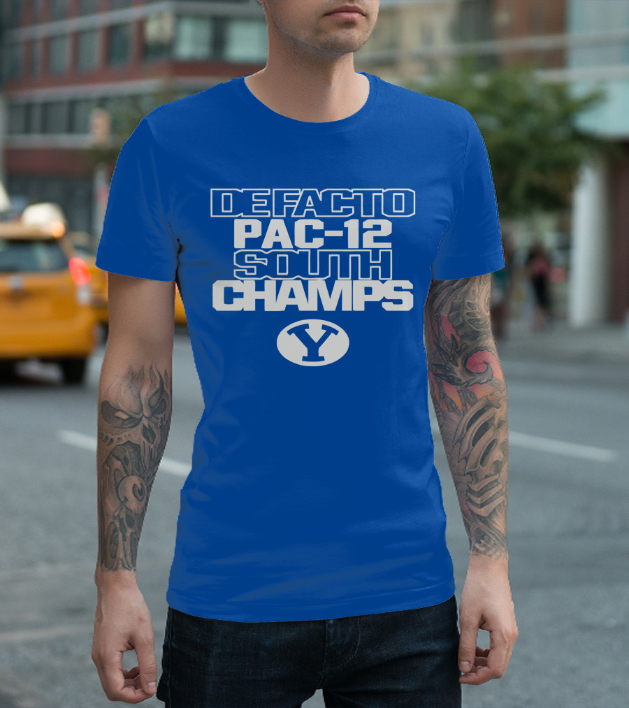 DEFACTO PAC-12 SOUTH CHAMPS BYU Y T-Shirt