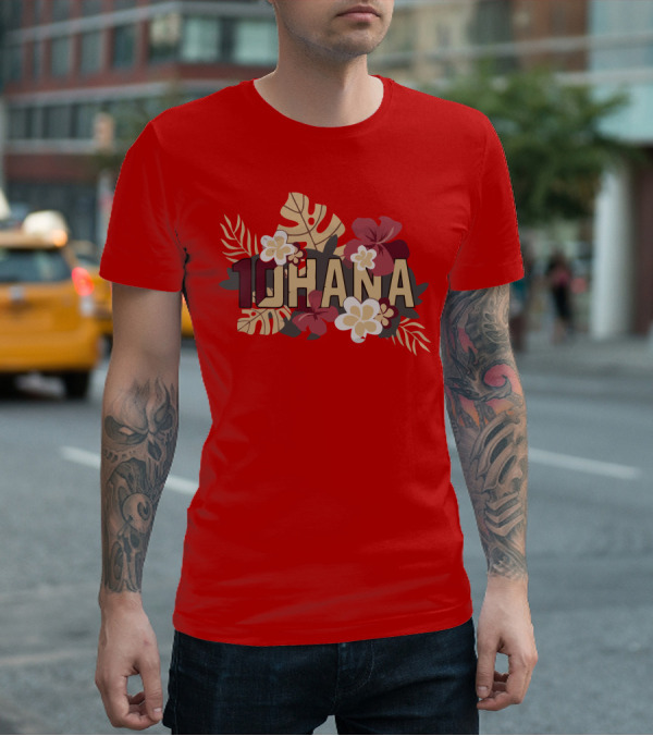 Mckenzie Milton 10Hana Hawaiian Garnet Floral T-Shirt