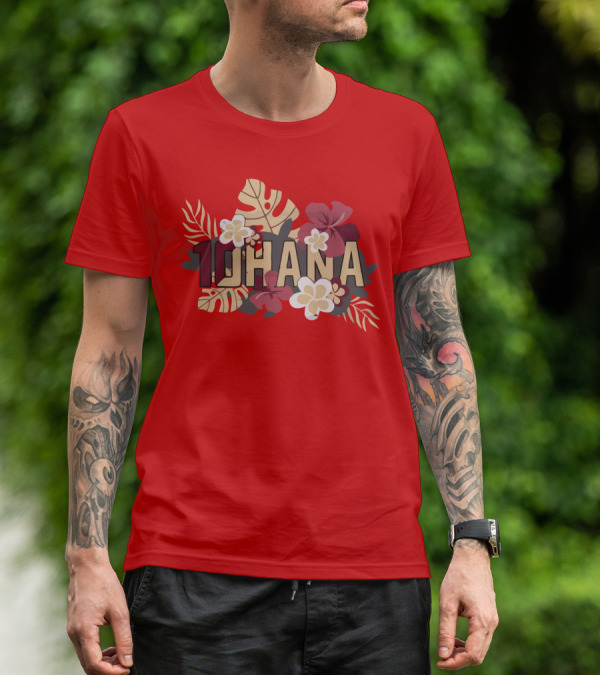 Mckenzie Milton 10Hana Hawaiian Garnet Floral T-Shirt