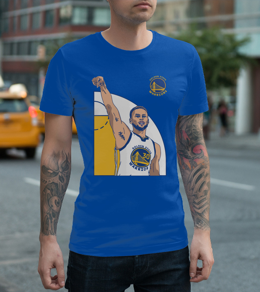 Stephen Curry Golden State Warriors NBA Royal 30 T-Shirt