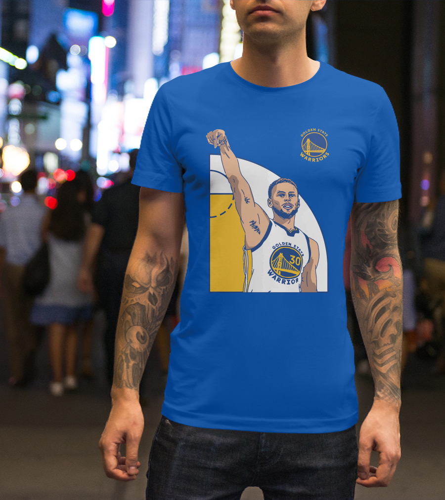 Stephen Curry Golden State Warriors NBA Royal 30 T-Shirt