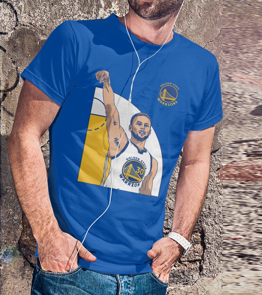 Stephen Curry Golden State Warriors NBA Royal 30 T-Shirt