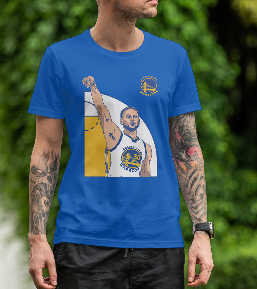 Stephen Curry Golden State Warriors NBA Royal 30 T-Shirt
