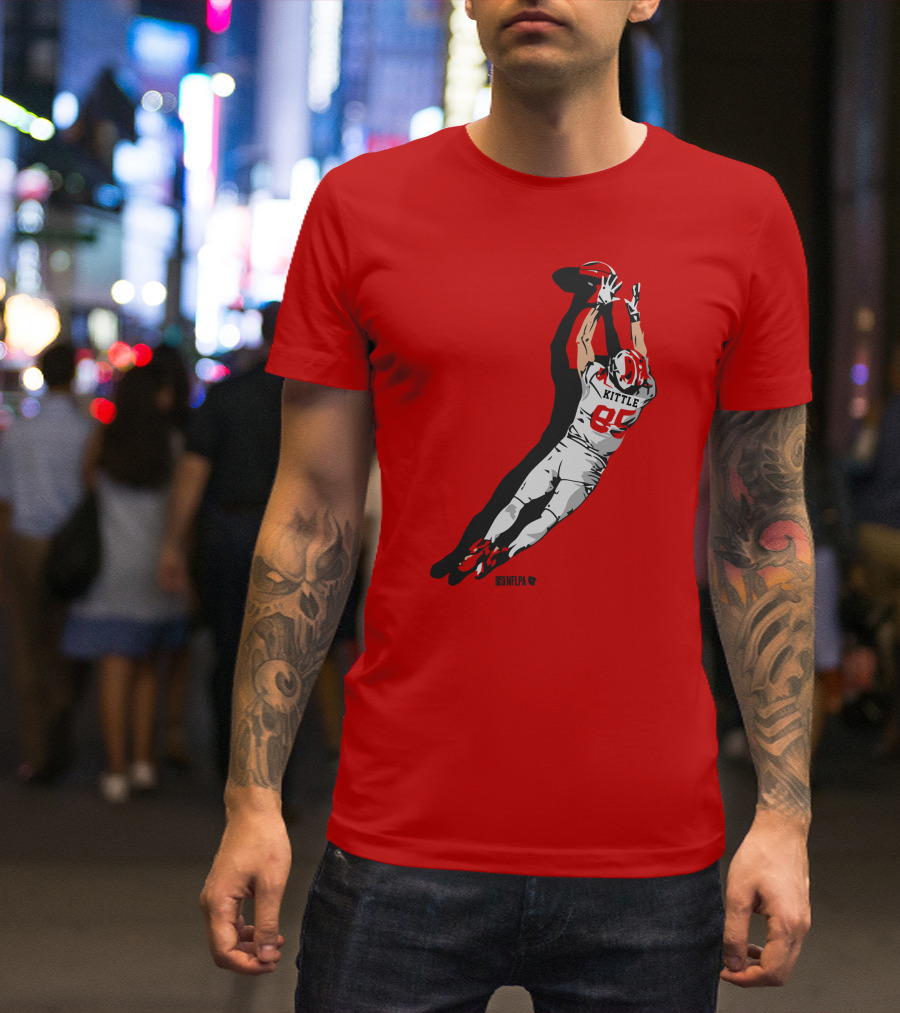 George Kittle 85 NFLPA The Grab Football Catch T-Shirt