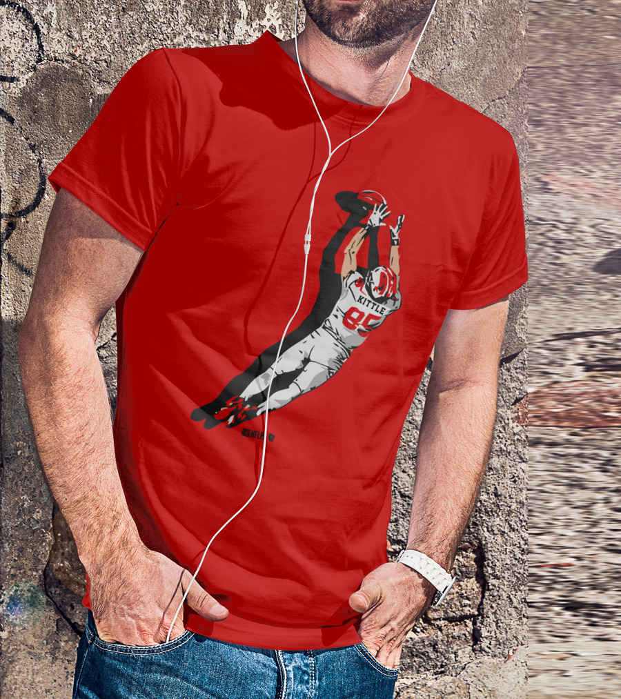 George Kittle 85 NFLPA The Grab Football Catch T-Shirt