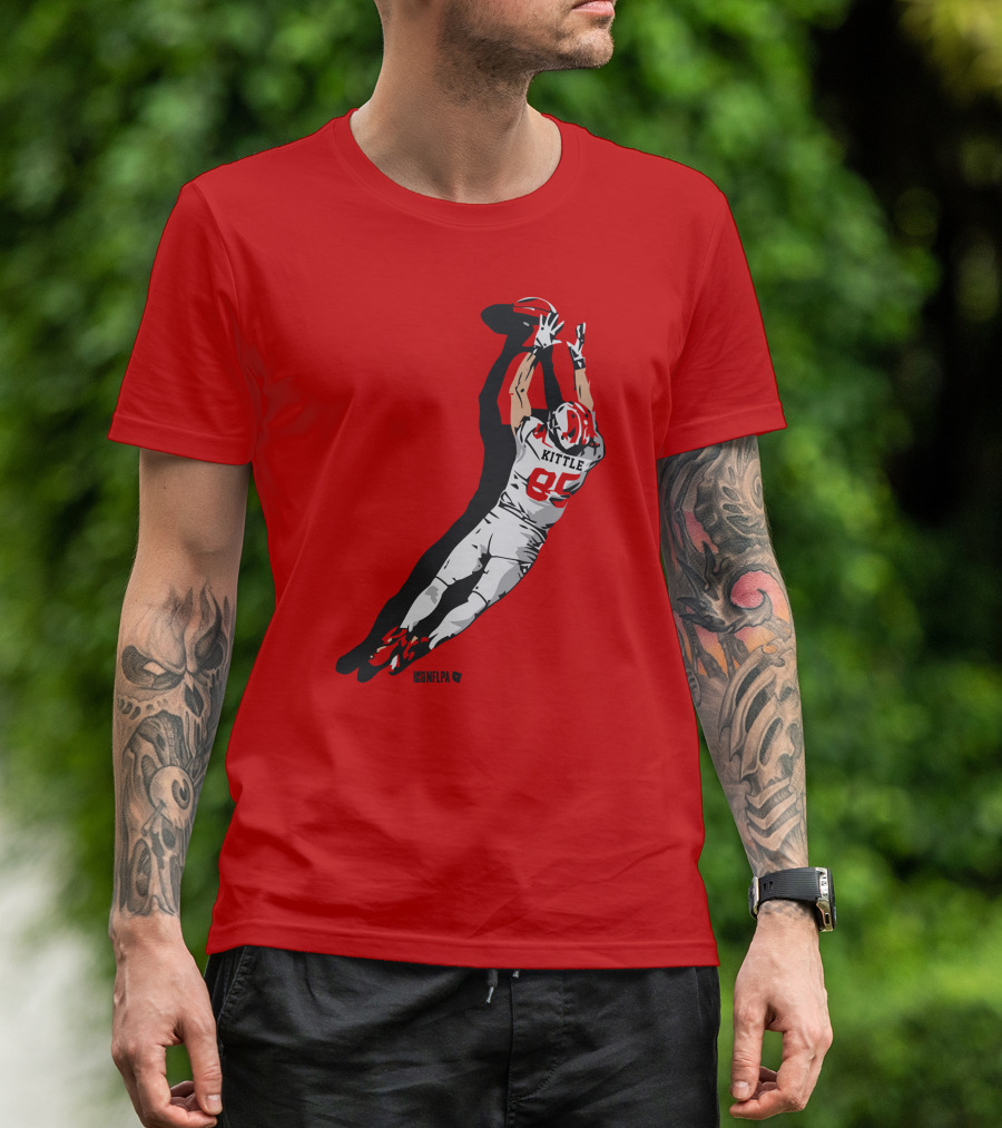 George Kittle 85 NFLPA The Grab Football Catch T-Shirt