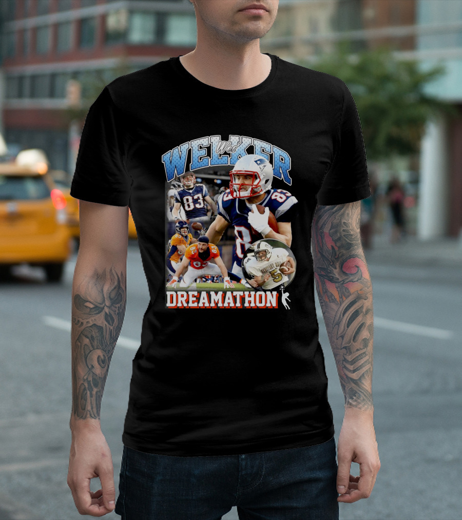 Wes Welker Dreamathon 83 Football Highlights Collection T-Shirt