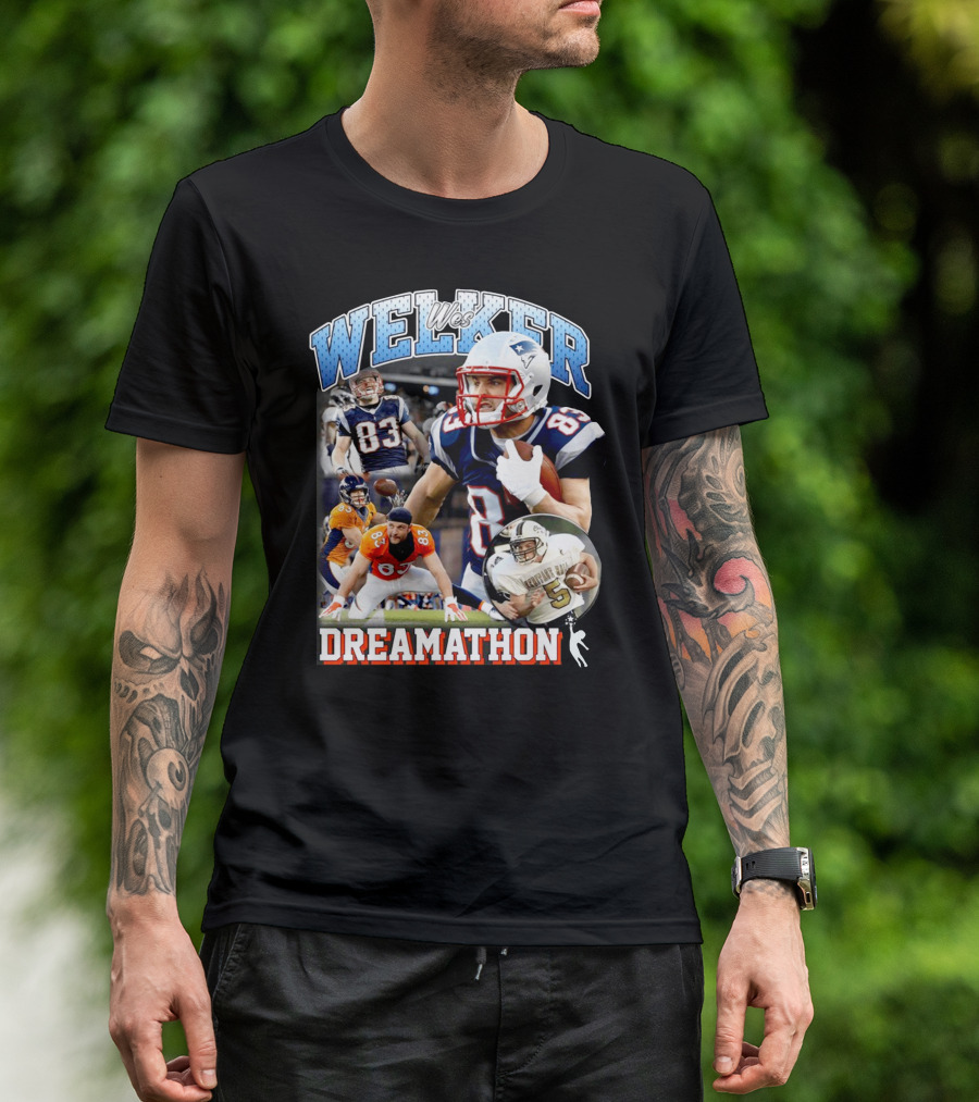 Wes Welker Dreamathon 83 Football Highlights Collection T-Shirt