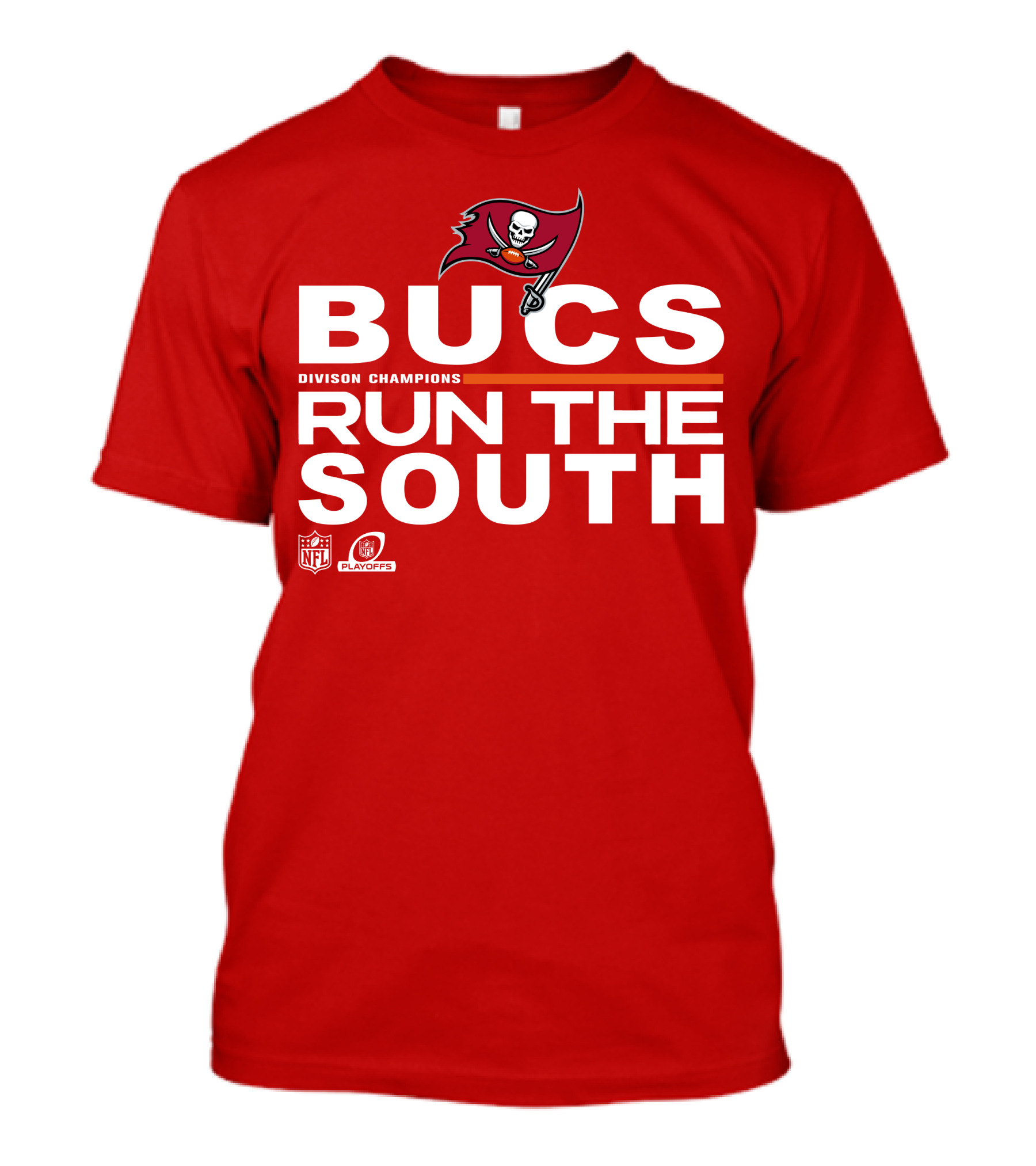 Bucs Division Champions Run The South NFL Playoffs T-Shirt