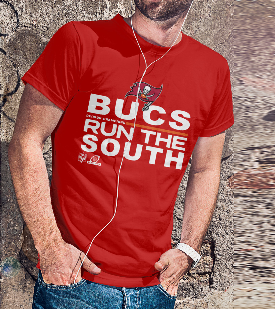 Bucs Division Champions Run The South NFL Playoffs T-Shirt
