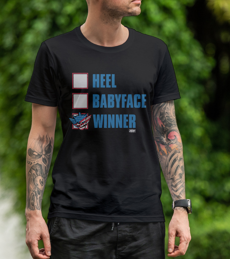 Cody Rhodes Heel Babyface Winner AEW American Eagle T-Shirt