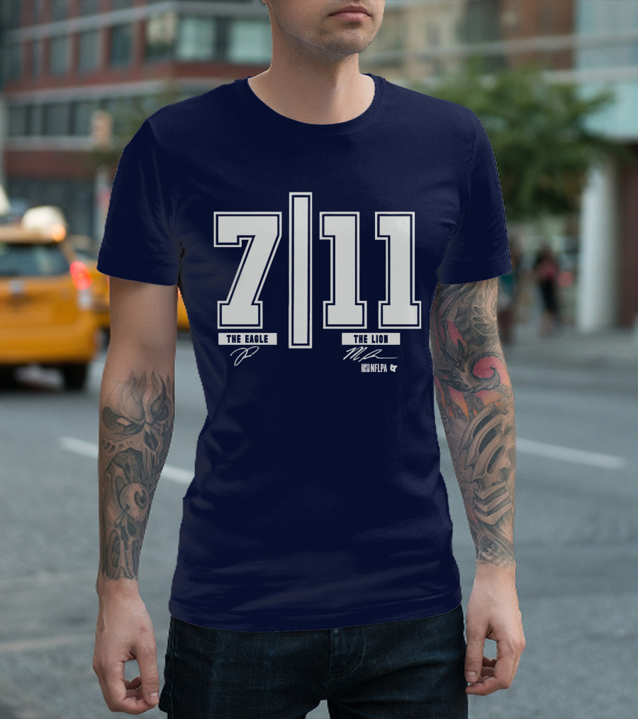 Trevon Diggs And Micah Parsons 7 11 The Eagle The Lion NFLPA T-Shirt