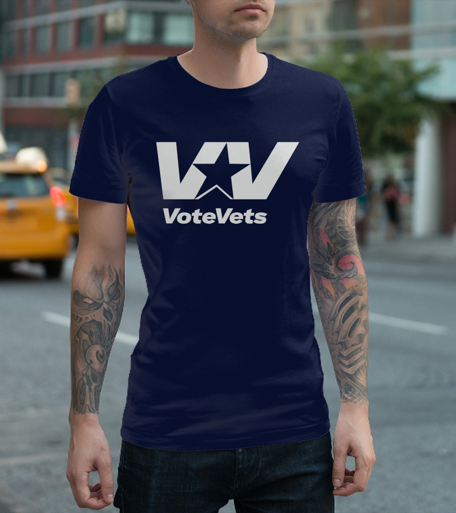 VoteVets Star Logo Promoting Veterans Engagement T-Shirt