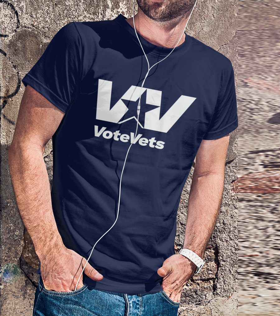 VoteVets Star Logo Promoting Veterans Engagement T-Shirt