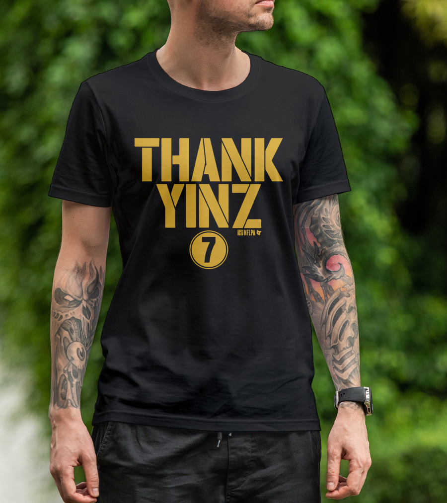 Thank Yinz 7 NFLPA Ben Roethlisberger Shop T-Shirt