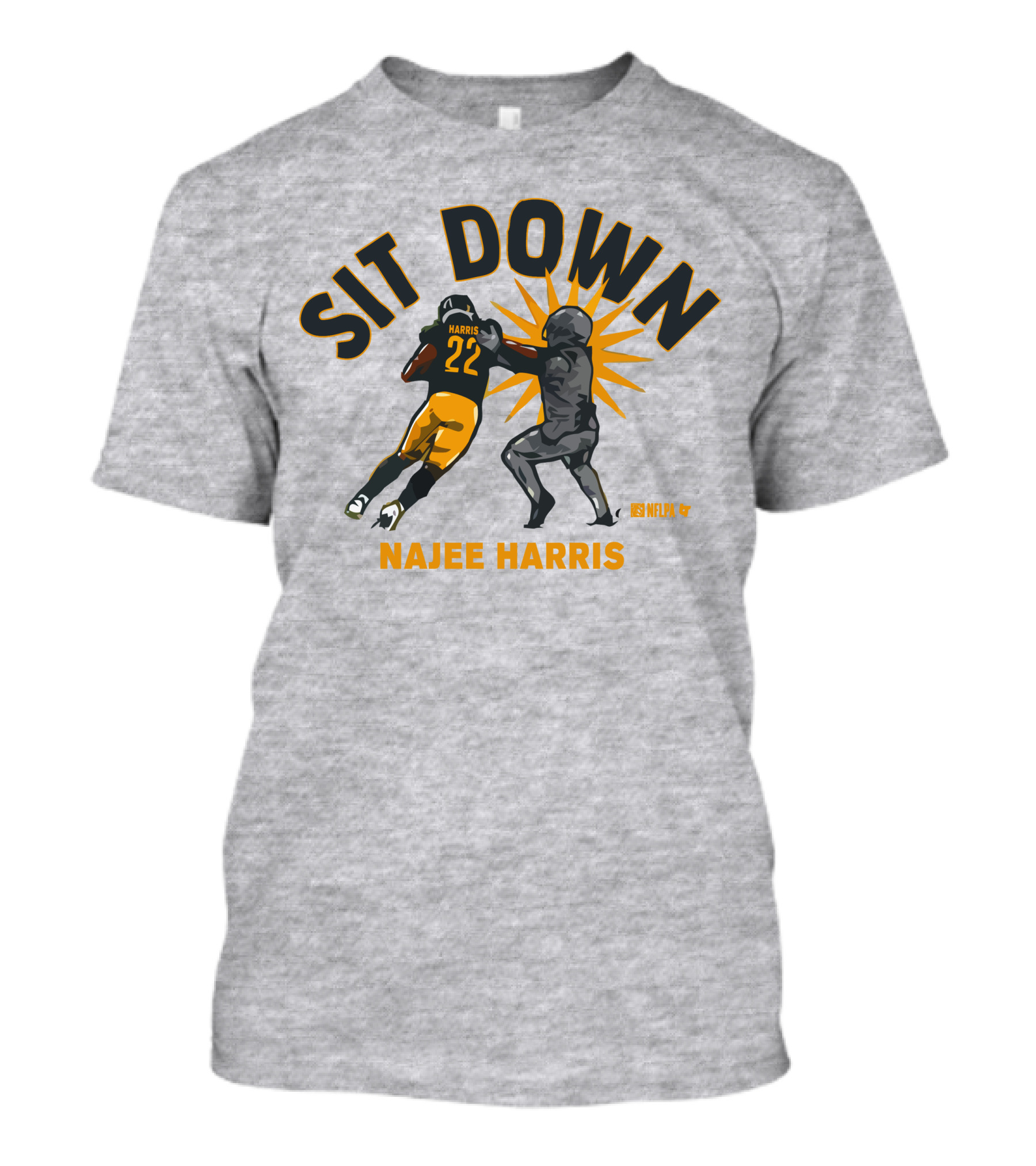 Najee Harris Sit Down NFLPA Football 22 T-Shirt