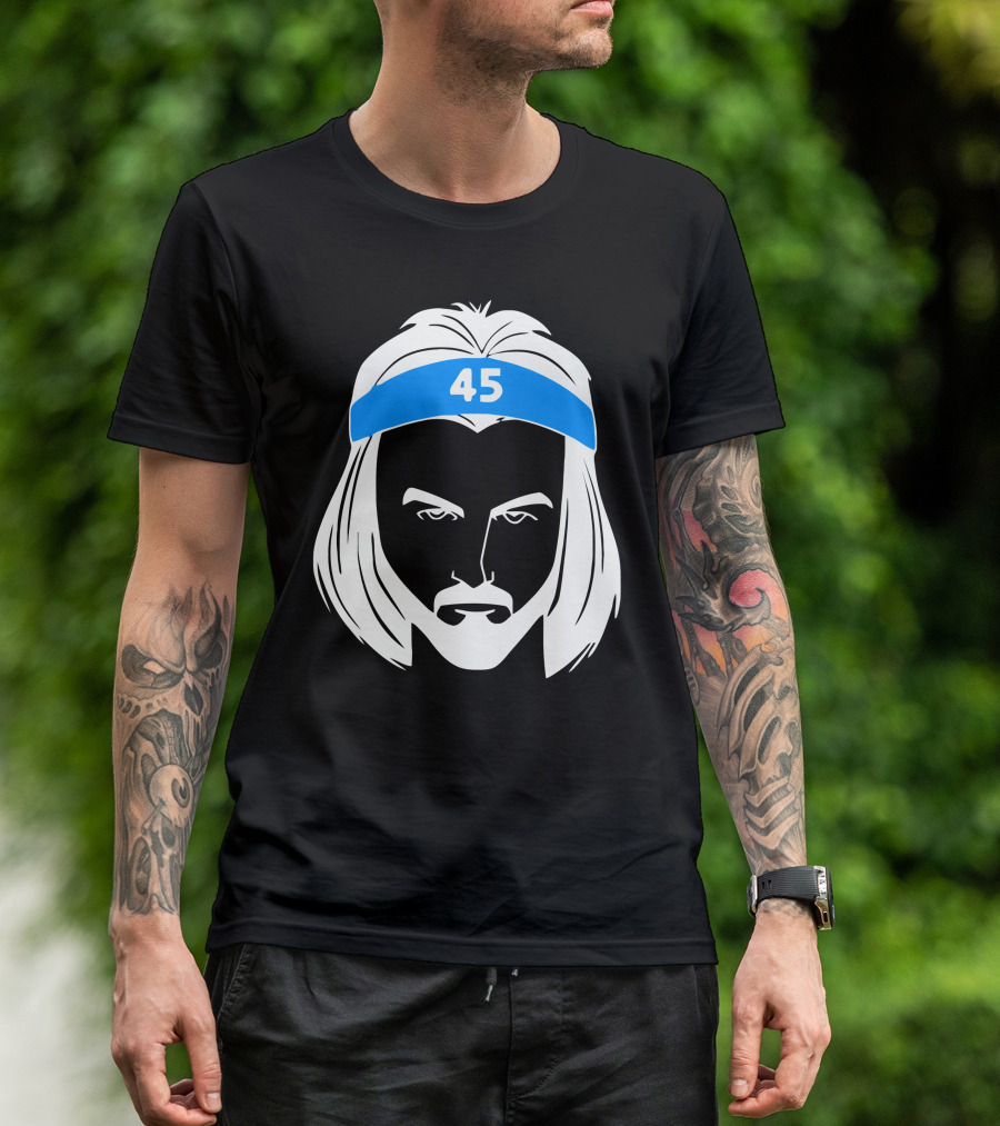 Brady Manek Tar Heel 45 Headband T-Shirt