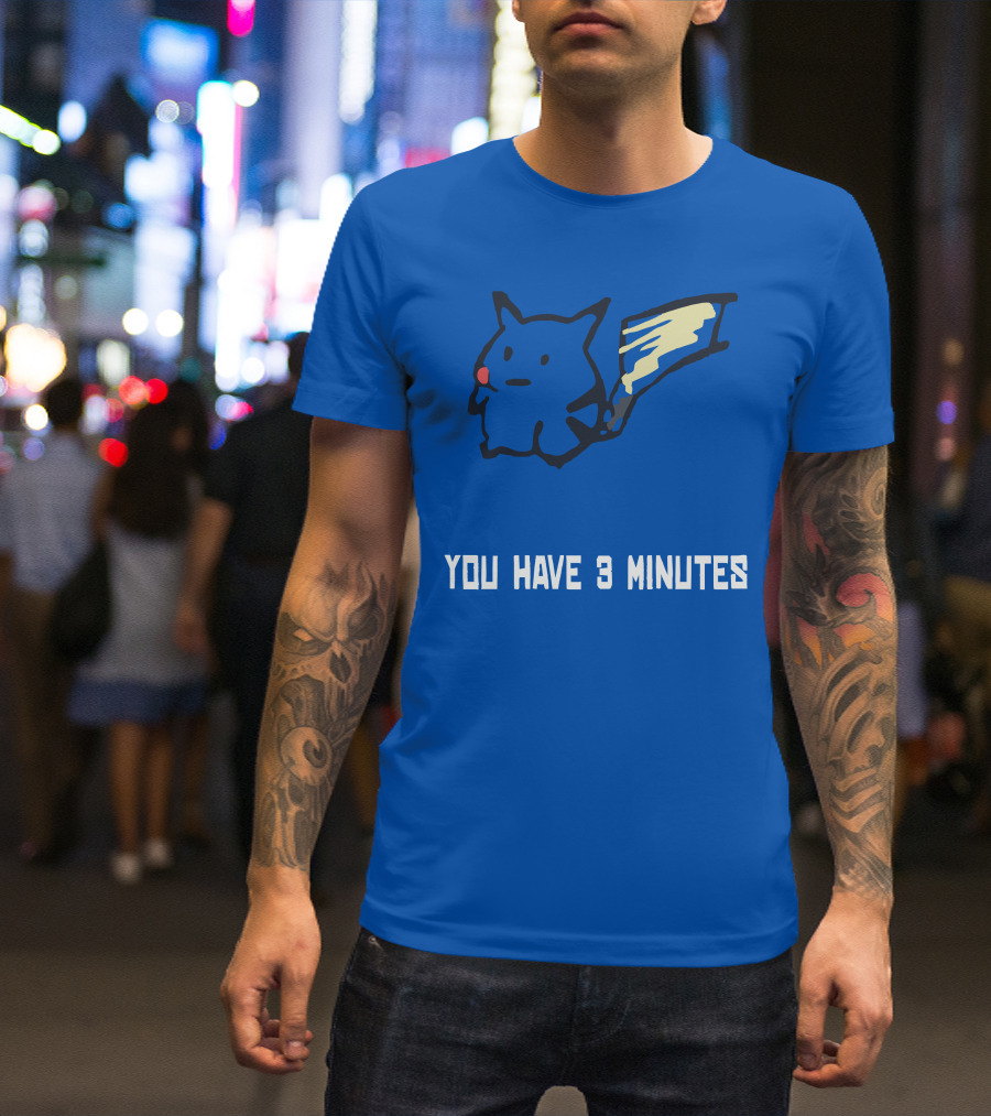 You Have 3 Minutes Pikachu Inspired Joke T-Shirt