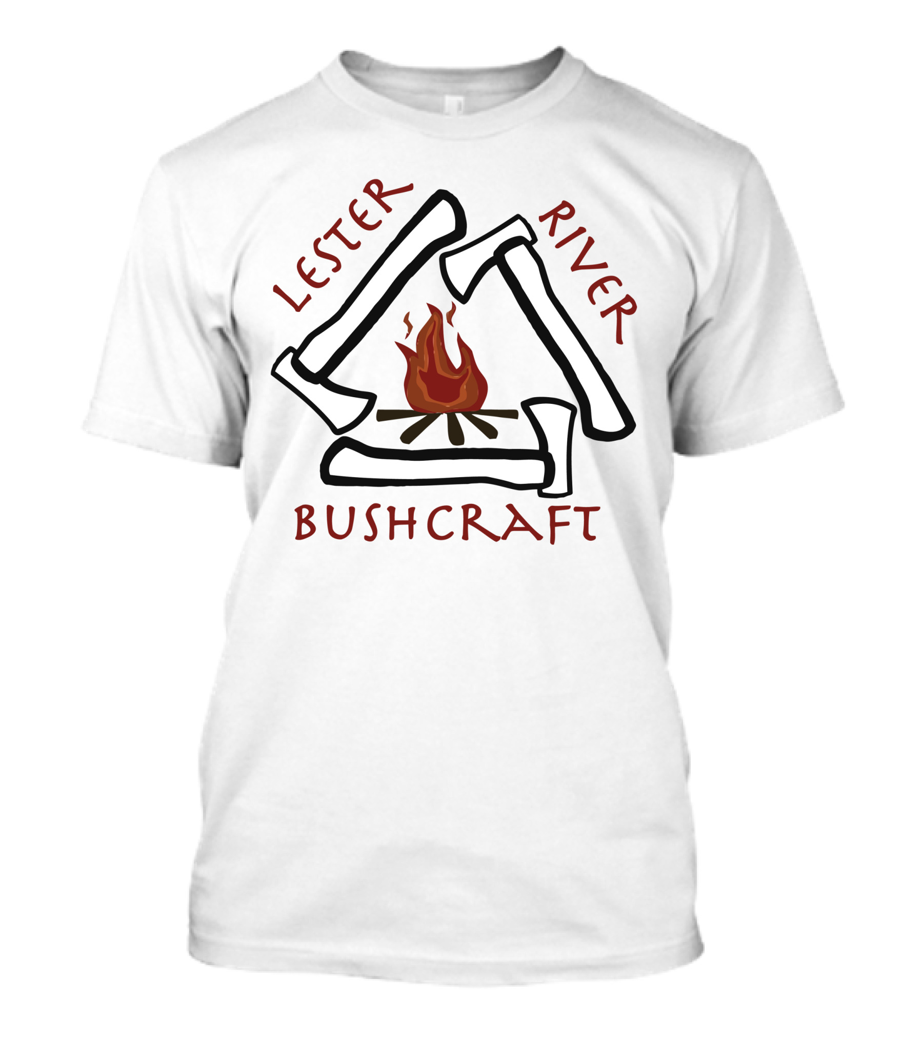 Lester River Bushcraft Campfire Axe Triangle T-Shirt
