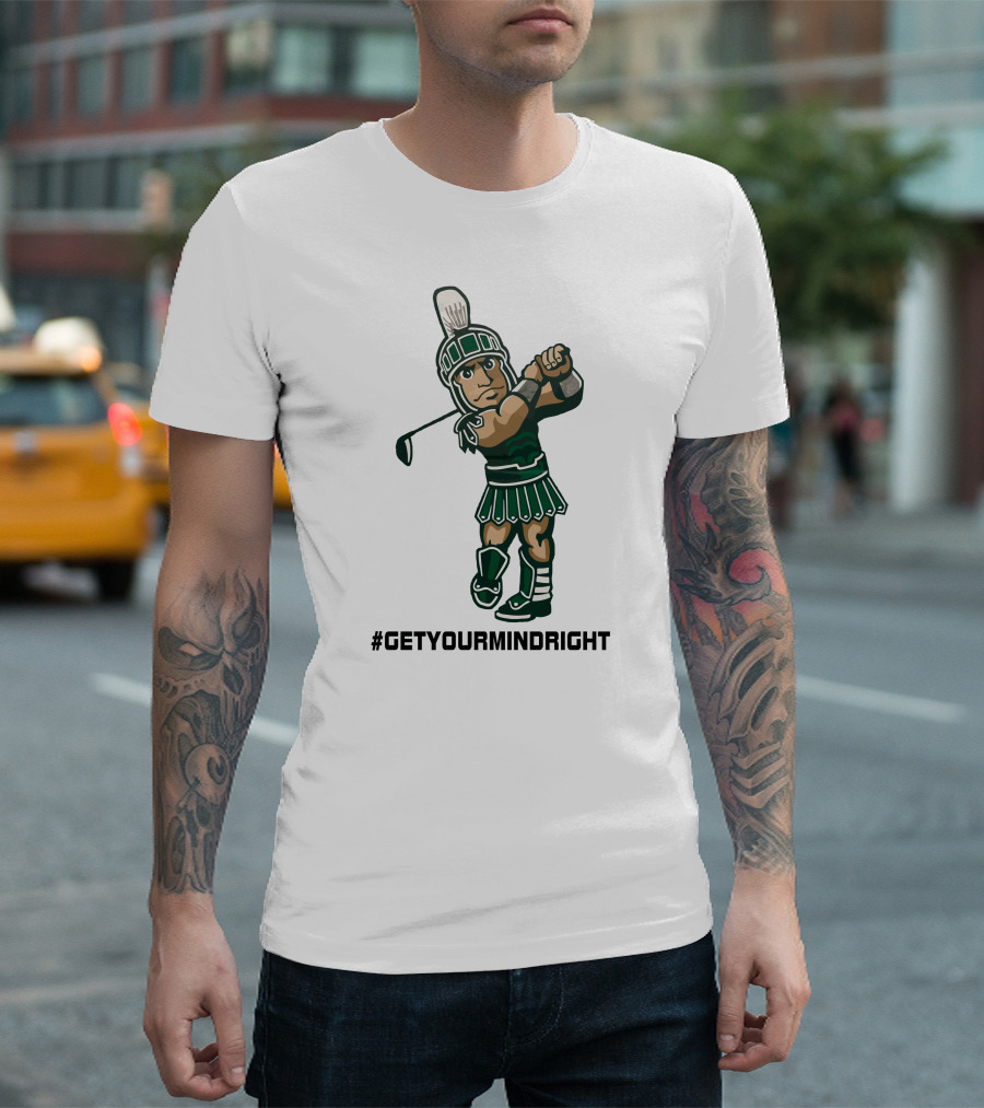 Spartan Womens Golf #GetYourMindRight Iconic Athlete Focus T-Shirt