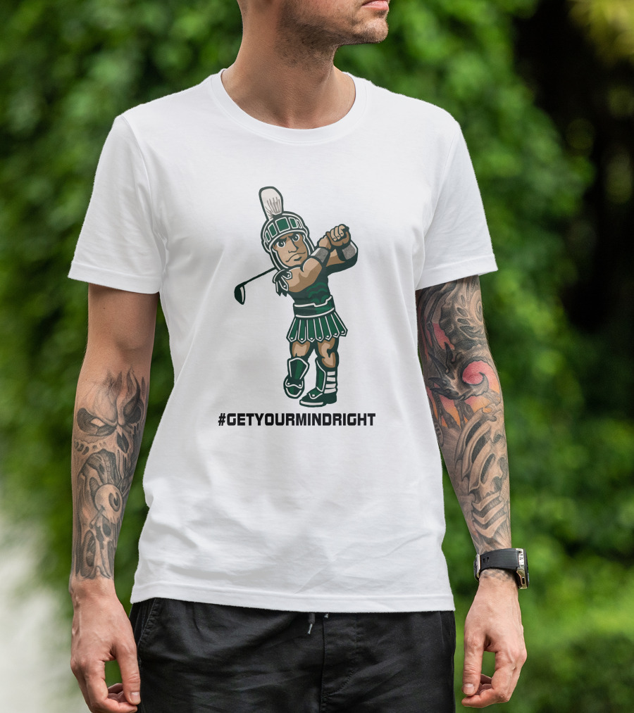 Spartan Womens Golf #GetYourMindRight Iconic Athlete Focus T-Shirt