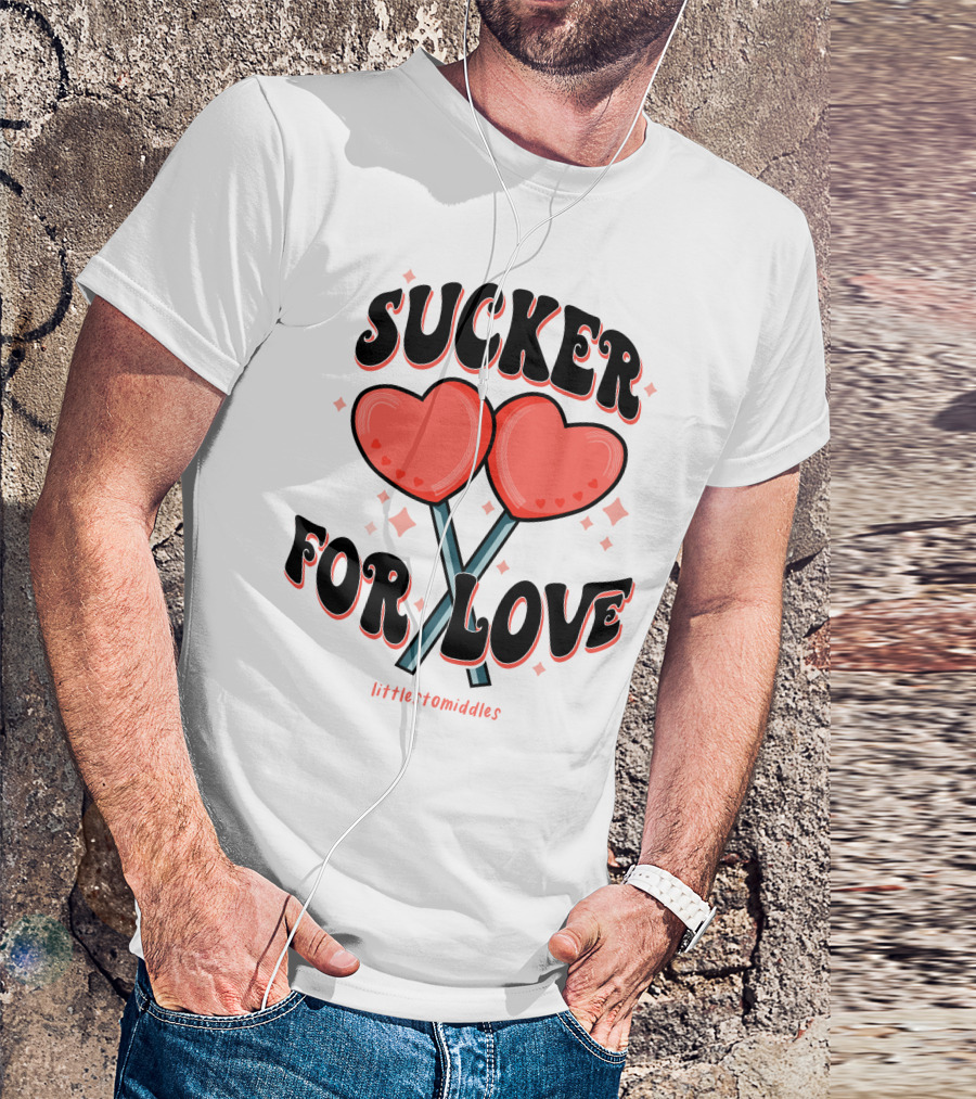 Sucker For Love Heart Lollipops Littlestomiddles T-Shirt