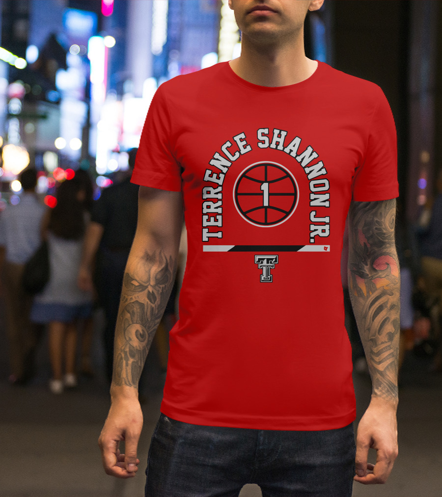 Terrence Shannon Jr. Texas Tech Basketball Number 1 T-Shirt