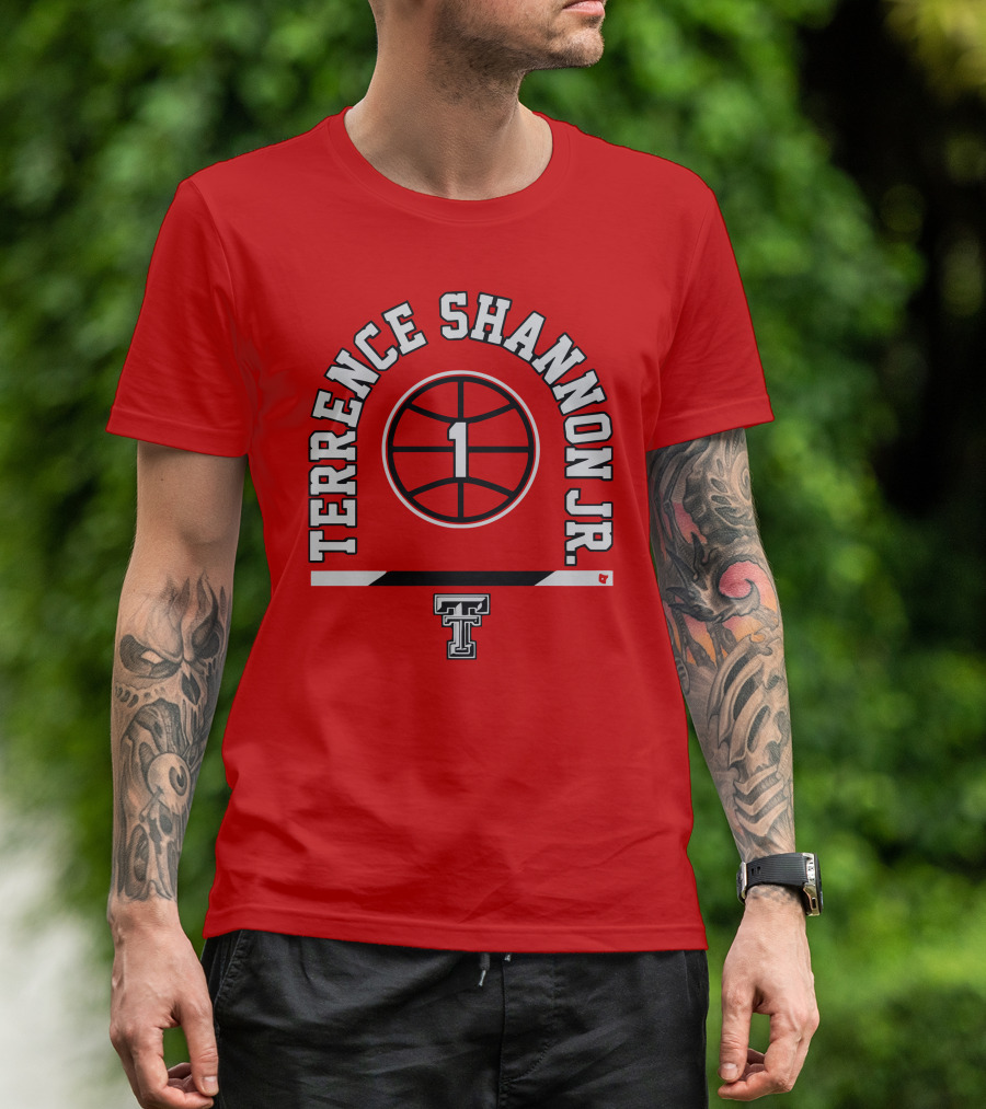 Terrence Shannon Jr. Texas Tech Basketball Number 1 T-Shirt