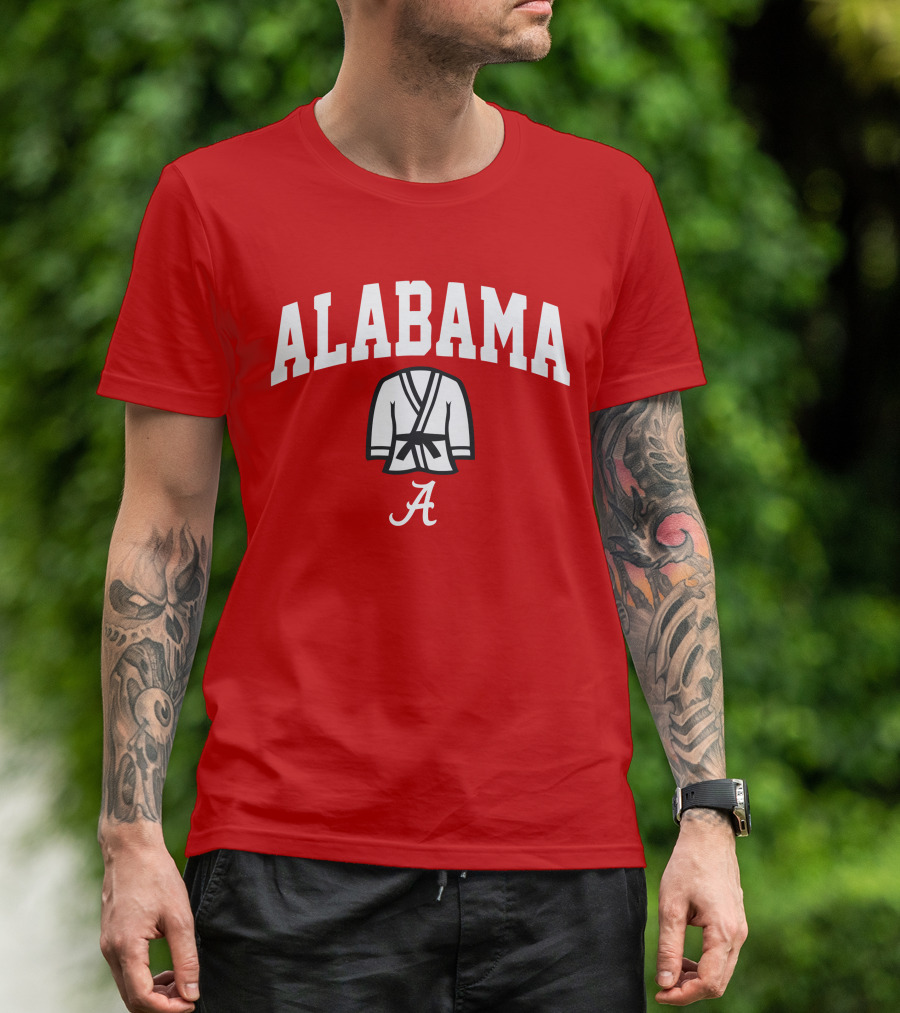 Alabama Kimono Logo With Football Script 'A' T-Shirt