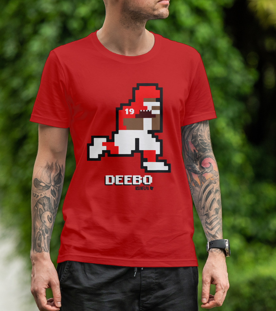 Deebo Samuel 8-Bit Retro NFLPA Number 19 Football T-Shirt