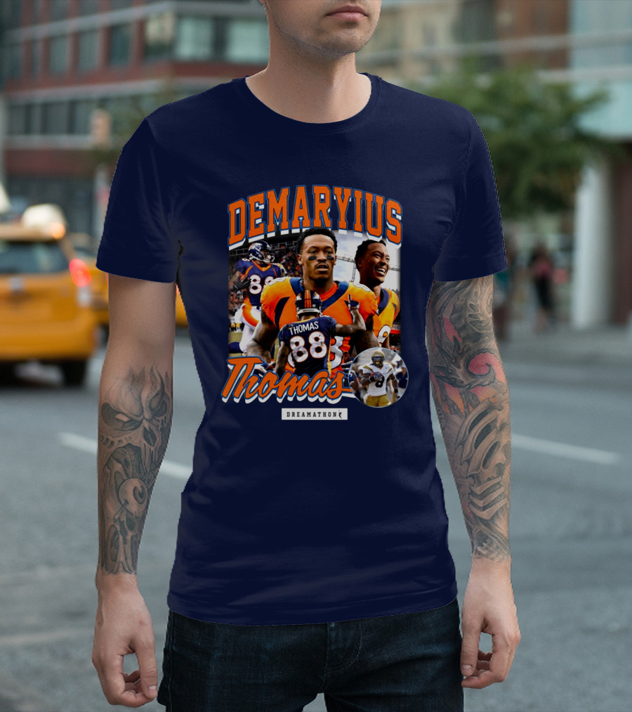 Von Miller Demaryius Thomas Dreamathon Denver Broncos Tribute 88 T-Shirt
