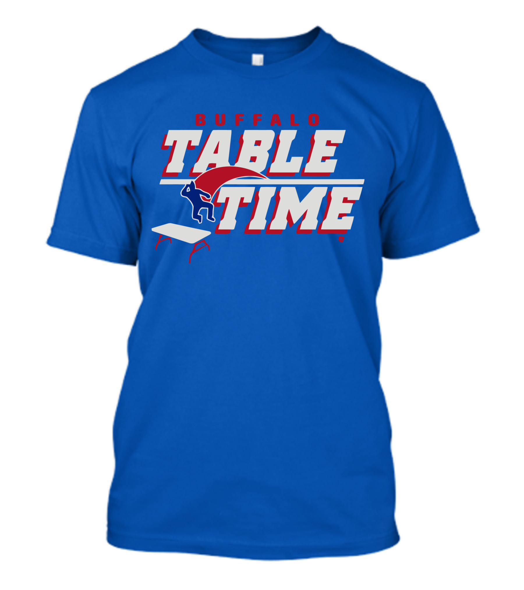 Buffalo Bills Table Time Jumping Through Folding Table T-Shirt