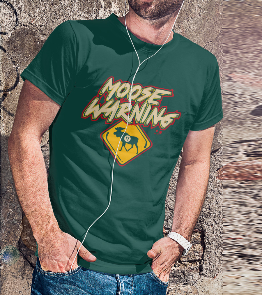 Moose Warning 17 Marcus Foligno T-Shirt