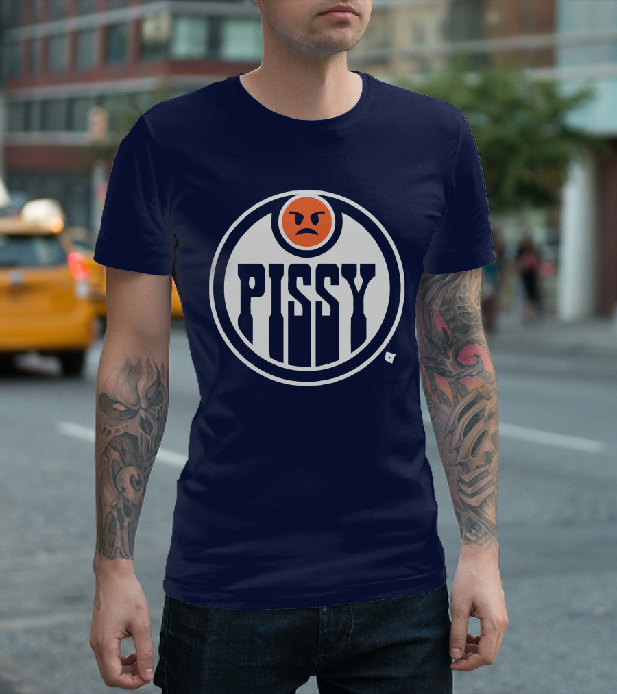 Pissy Emoticon Oilers T-Shirt