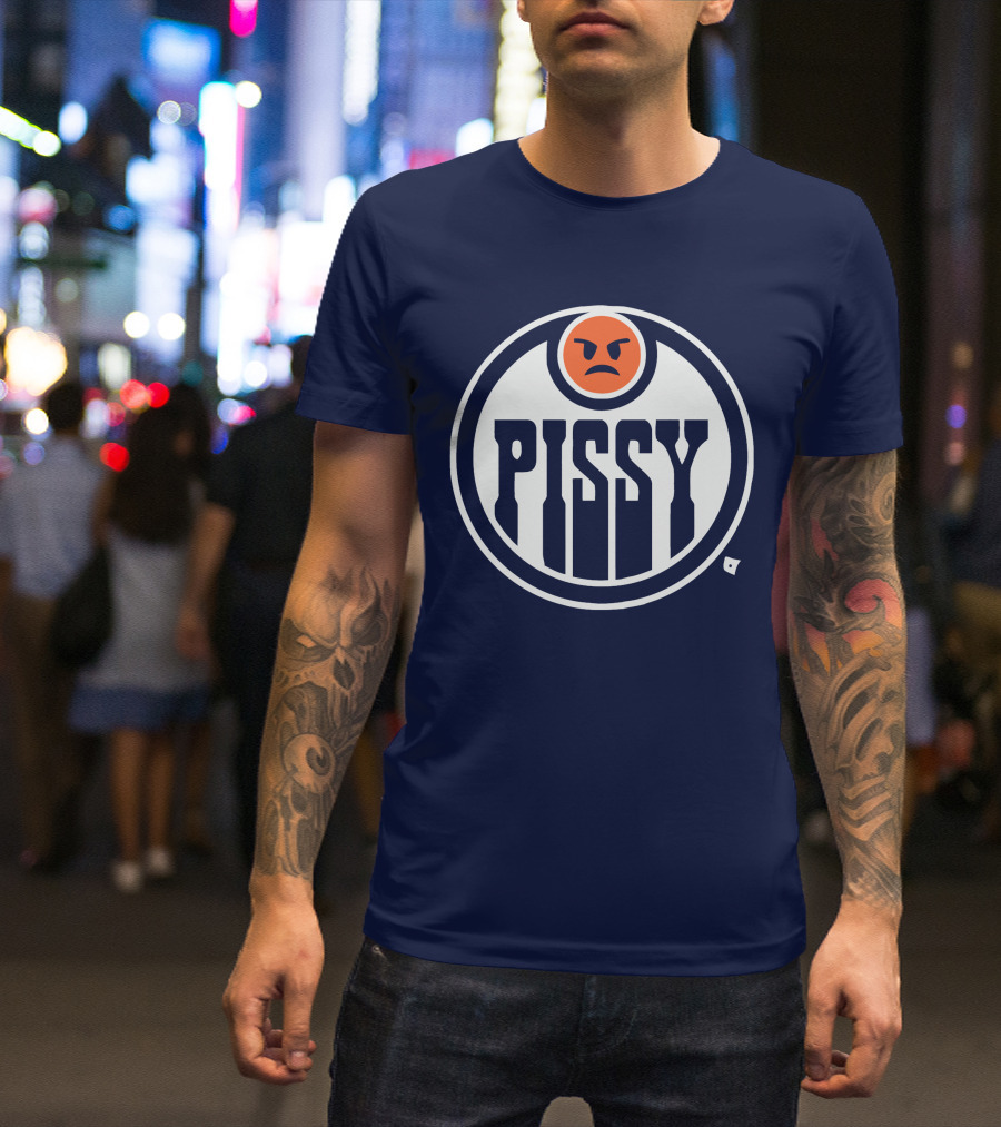 Pissy Emoticon Oilers T-Shirt