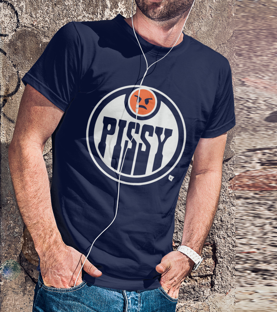 Pissy Emoticon Oilers T-Shirt