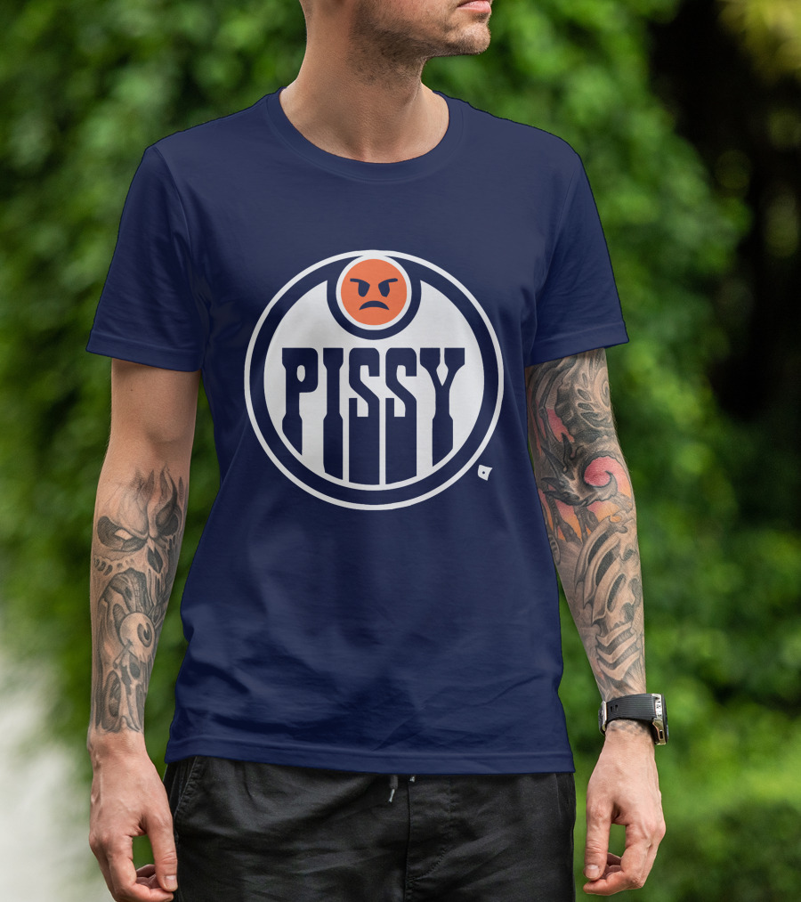 Pissy Emoticon Oilers T-Shirt