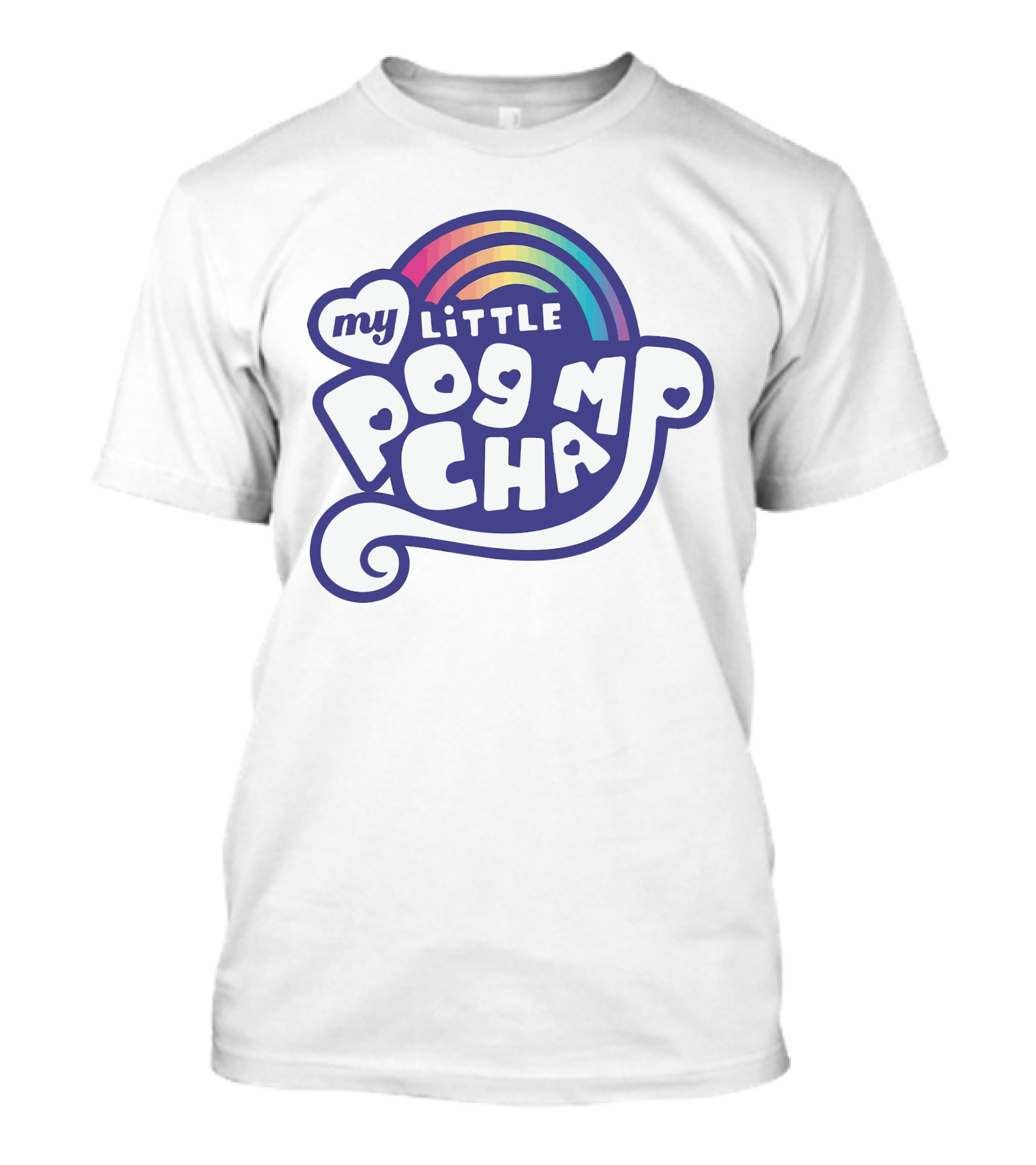 Rainbow My Little Pogchamp Hearts T-Shirt