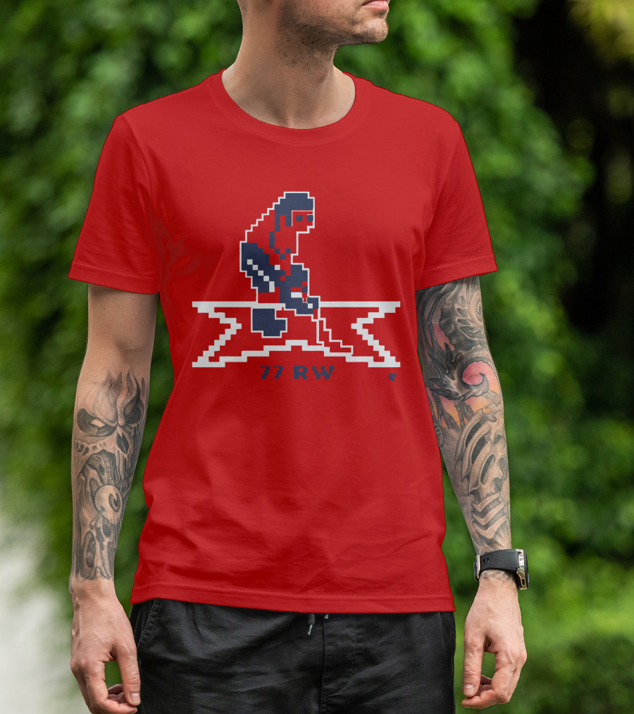 T.J. Oshie 77 RW Throwback Hockey Pixel T-Shirt