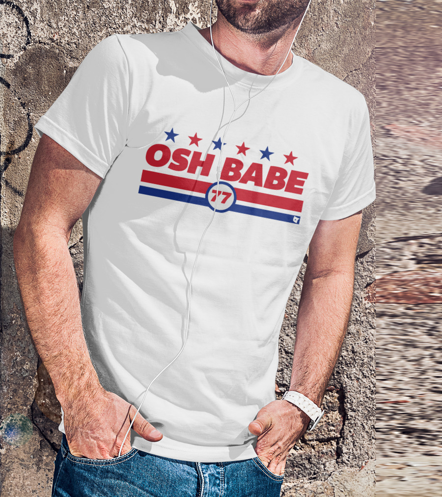 OSH BABE 77 Stars Stripes T.J. Oshie T-Shirt