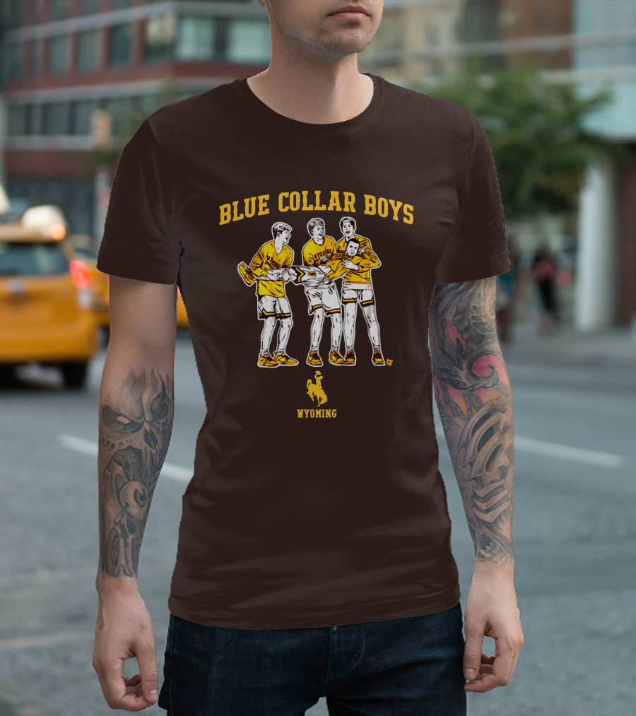 Blue Collar Boys Wyoming Basketball Team T-Shirt