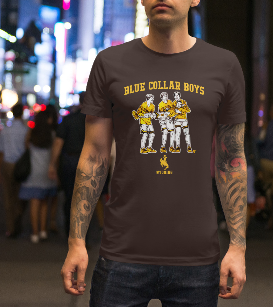 Blue Collar Boys Wyoming Basketball Team T-Shirt
